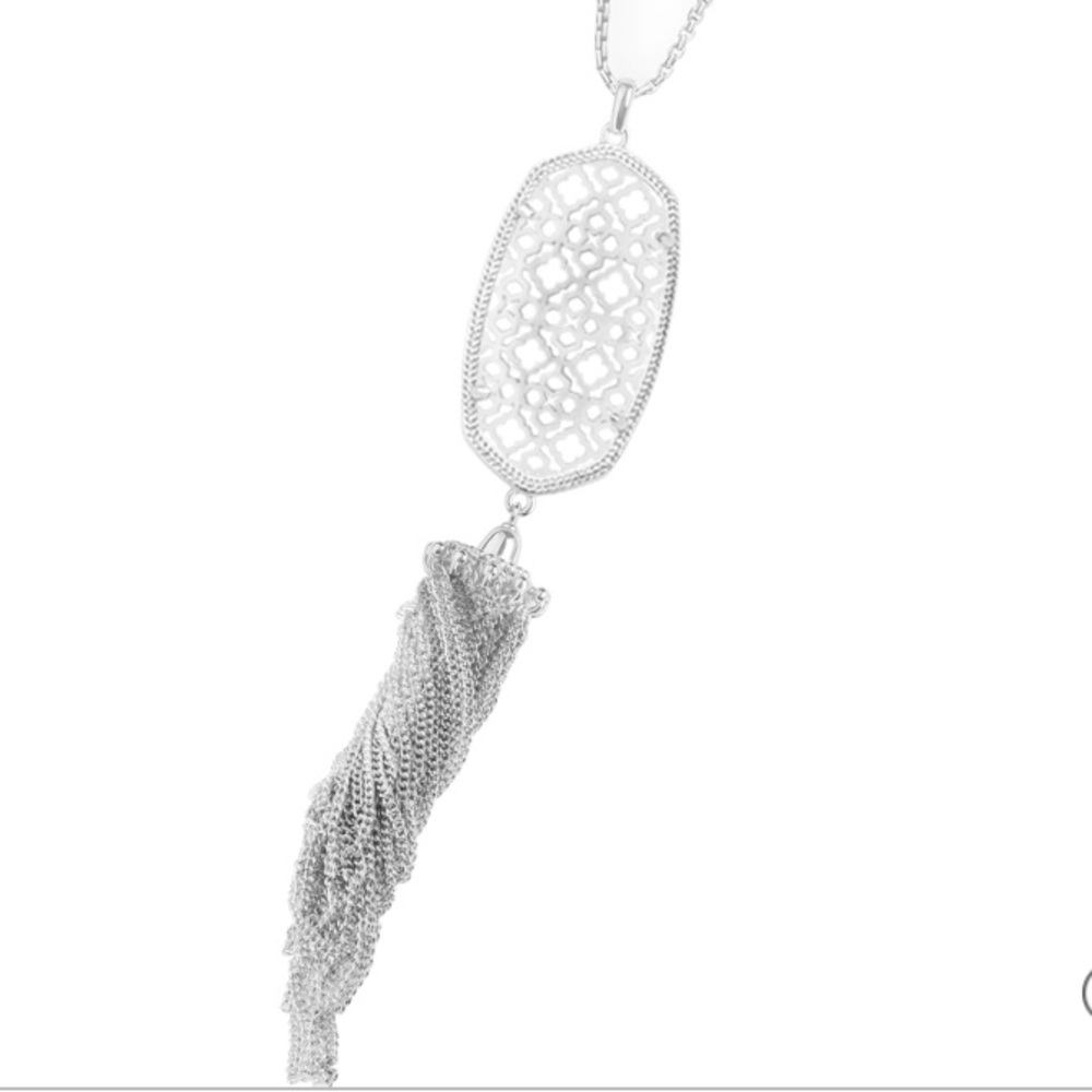 Kendra Scott Silver Filigree Rayne Necklace
